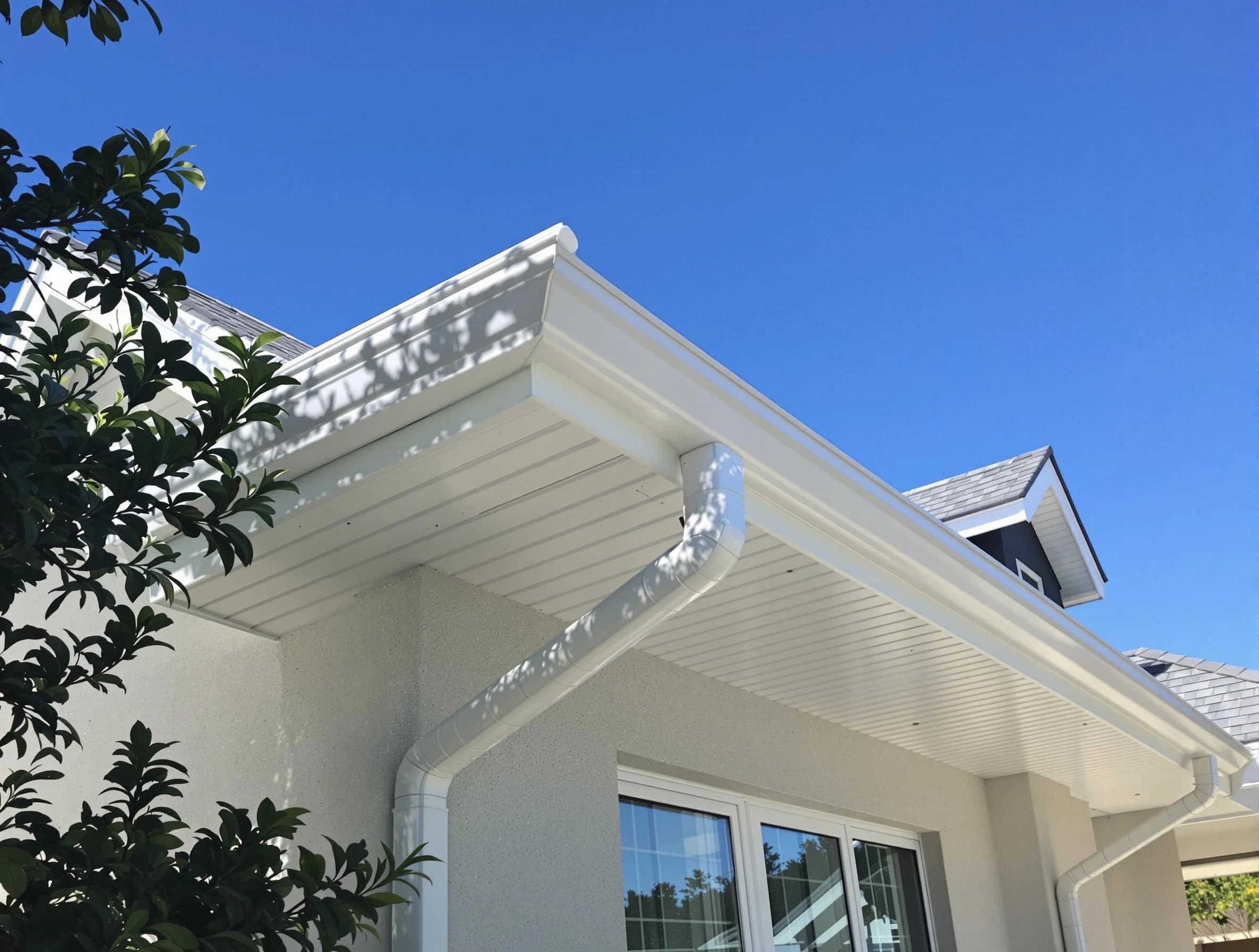 Custom-fit rain gutter system by Rocky River Roofing Company in Rocky River, OH