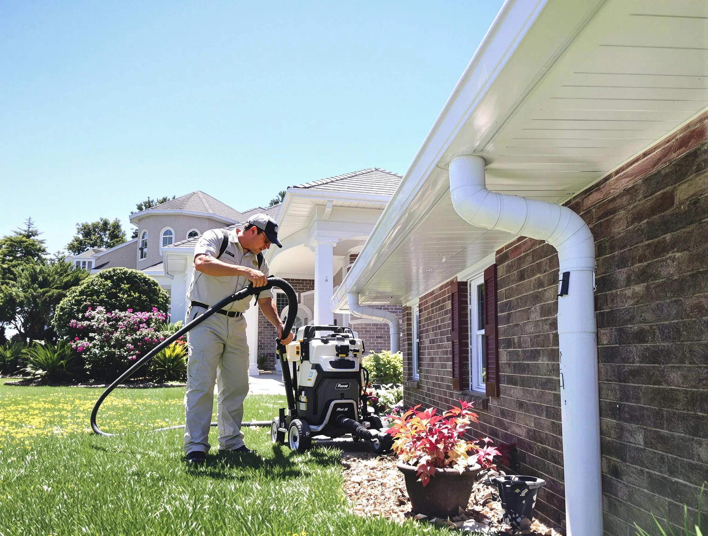 Downspout Cleaning in Rocky River