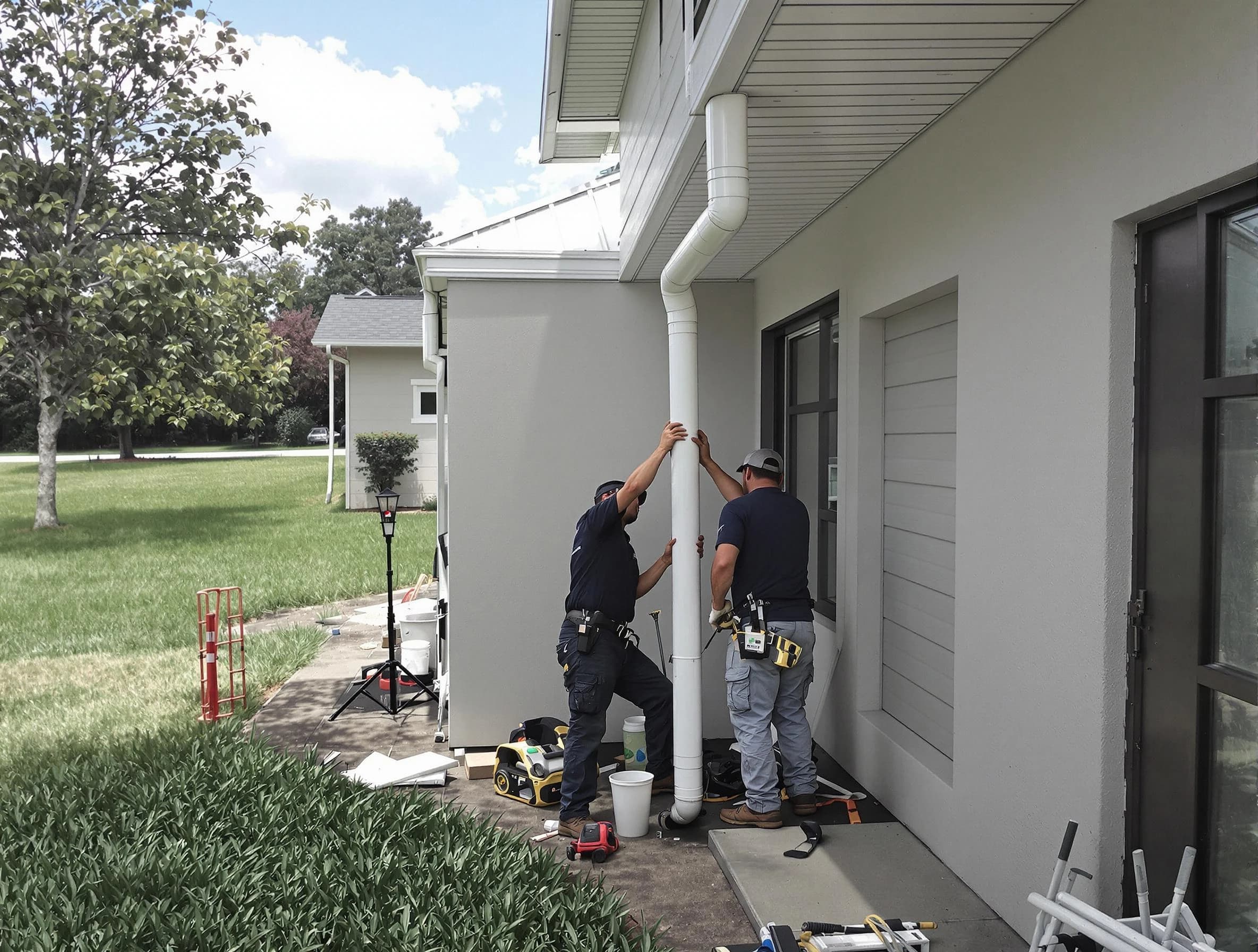 Downspout Installation in Rocky River